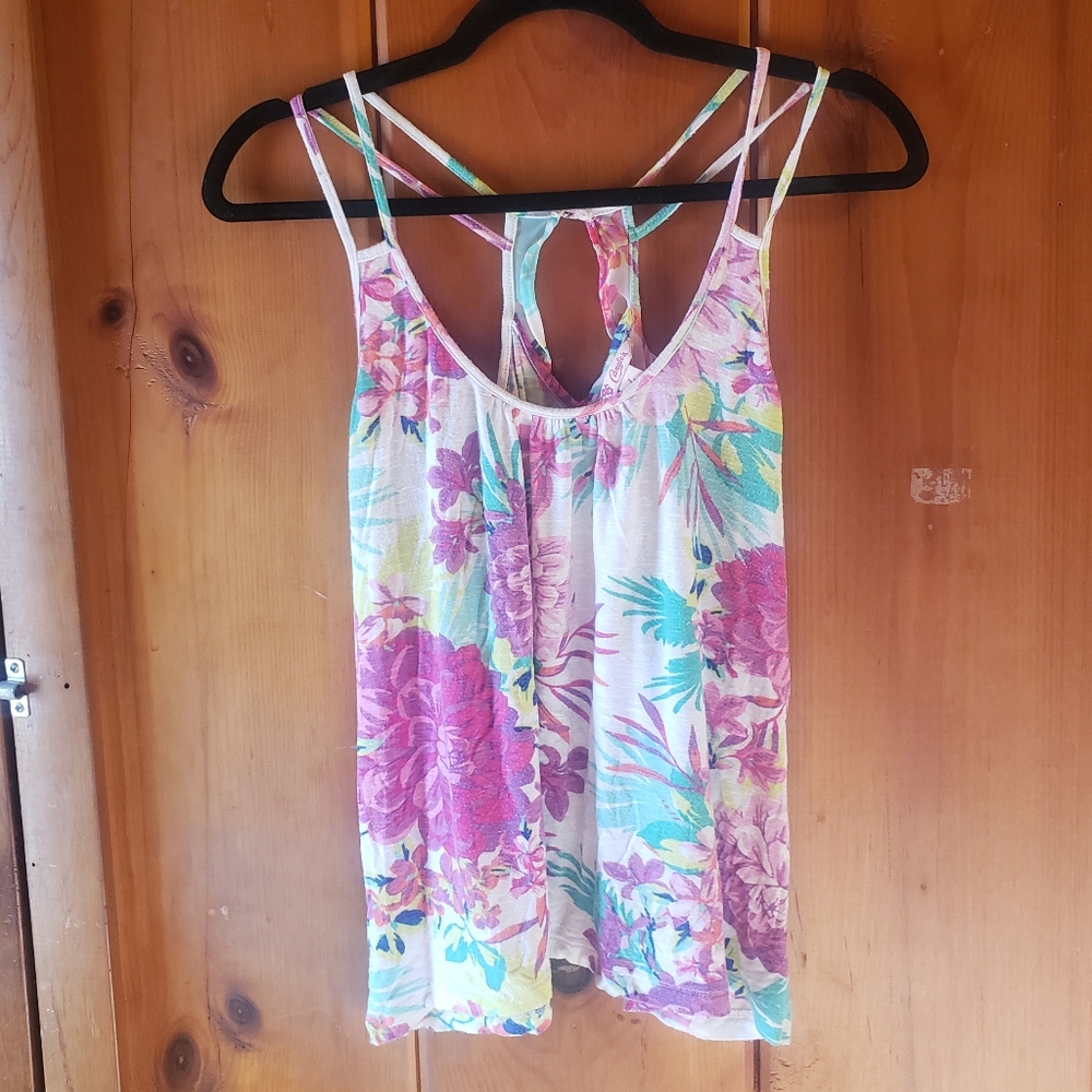 Floral top- size large